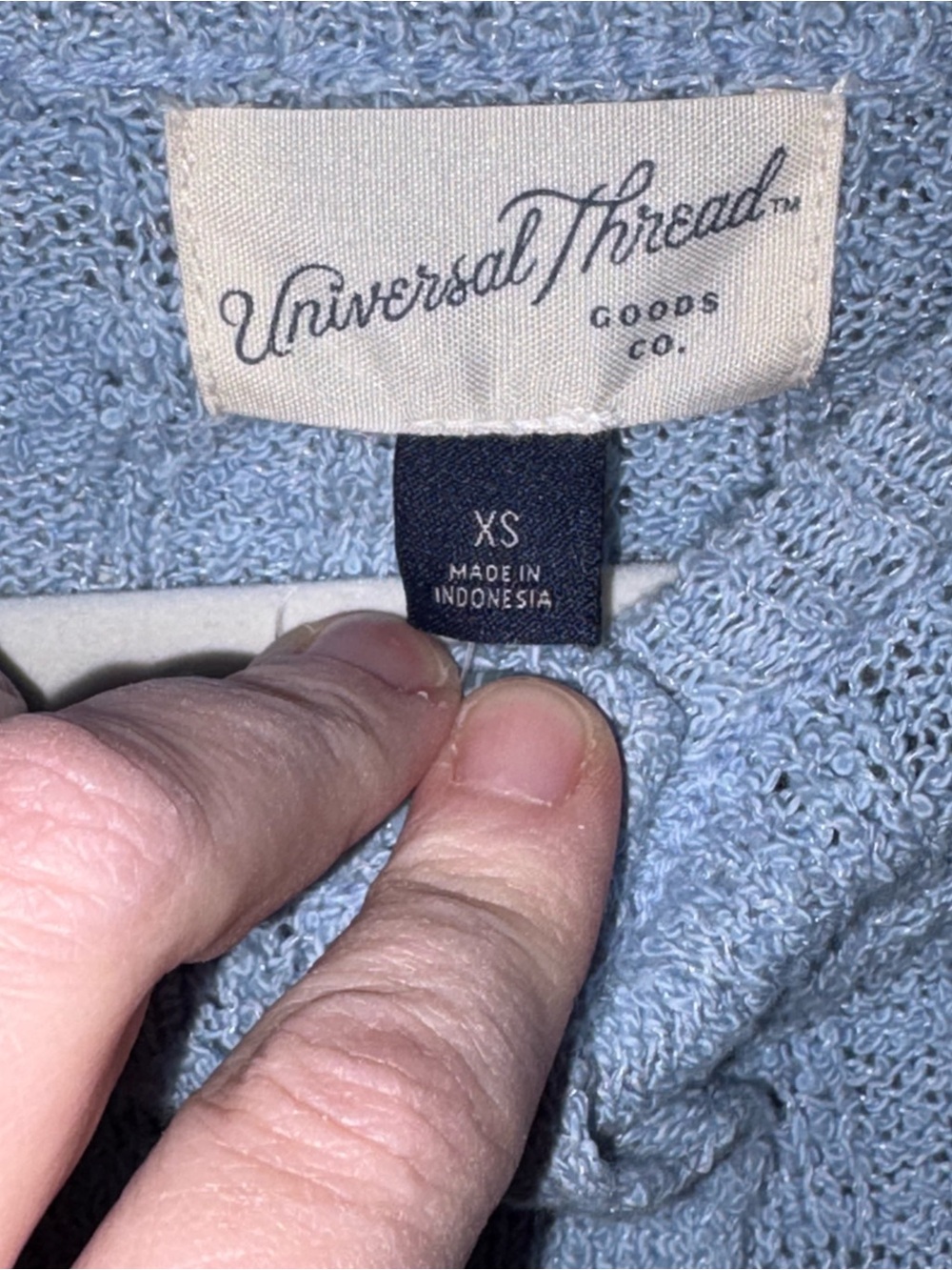 Universal Thread Light Blue Ribbed Button-Front Cardigan - Picture 7 of 12
